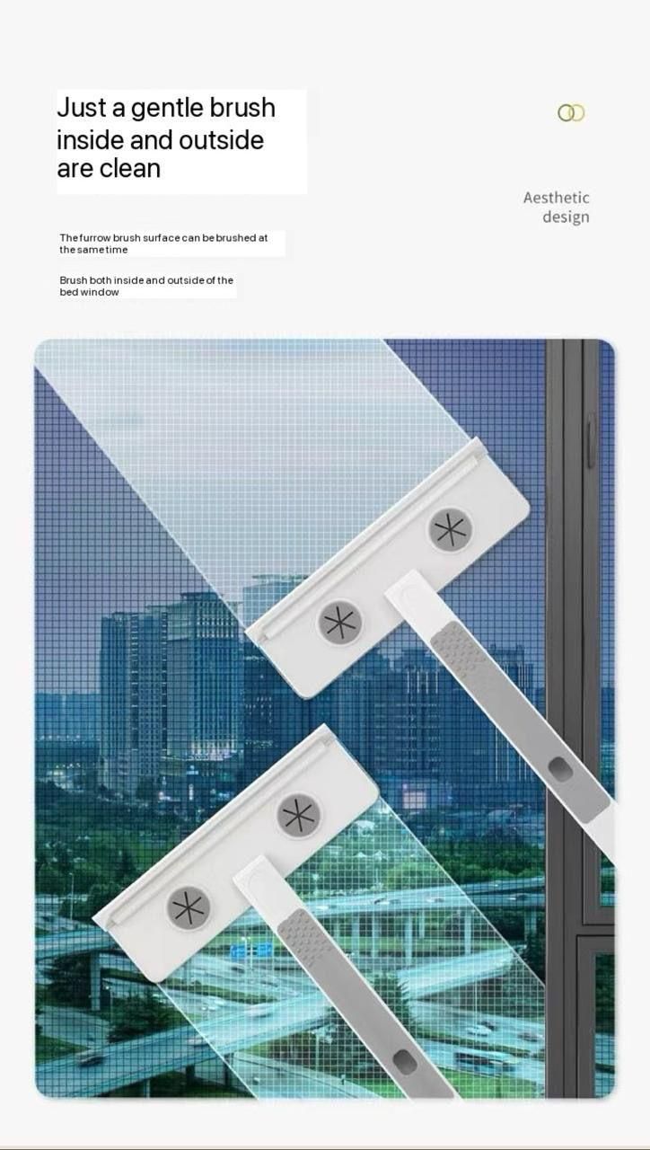 Double Sided 4 in 1 Cleaner Brush - Wiper